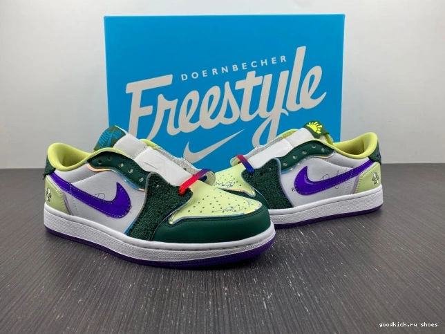 Rep FD9665-351 Retro Jordan 1 Low Doernbecher (2023) OG 0708